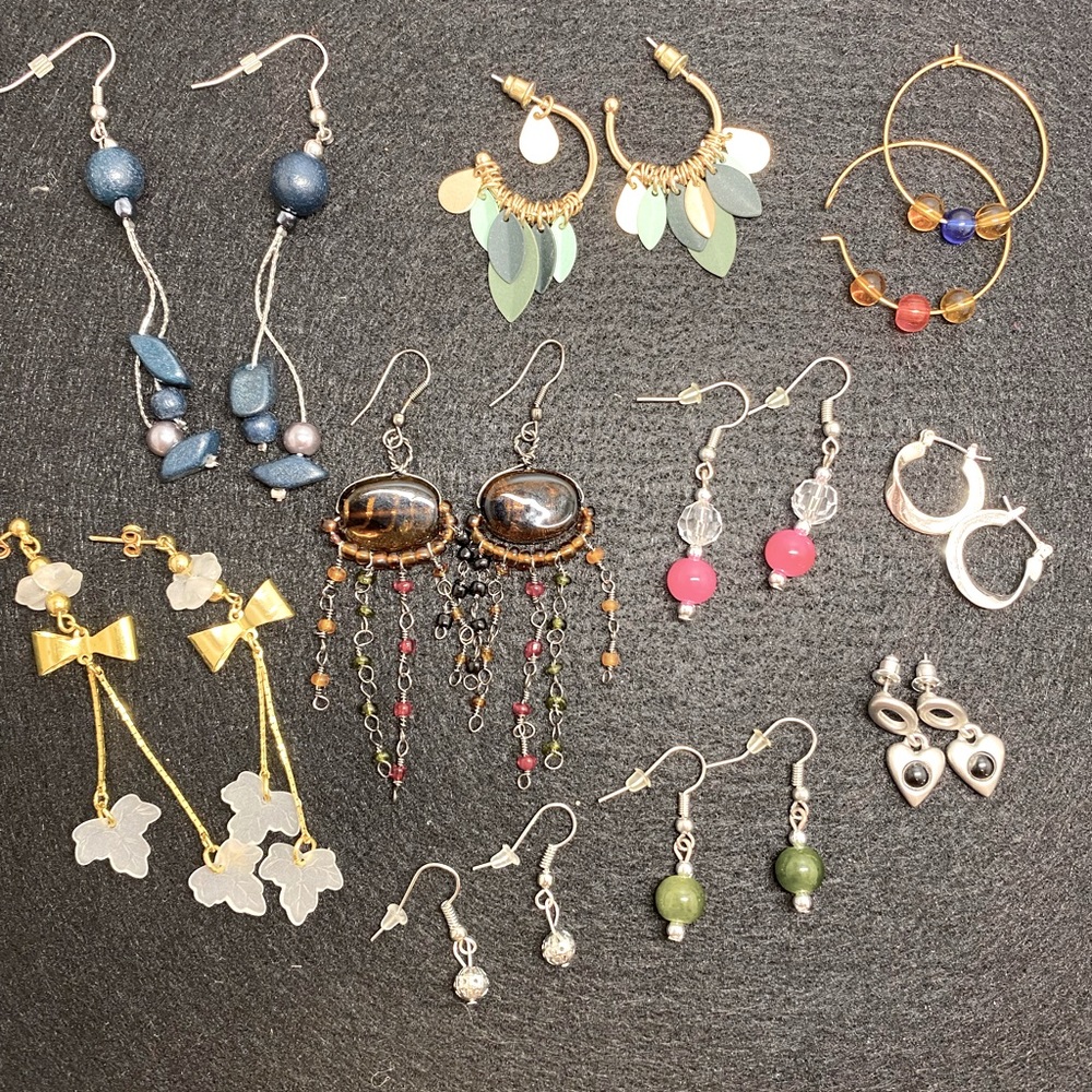 Vintage dangle earrings lot